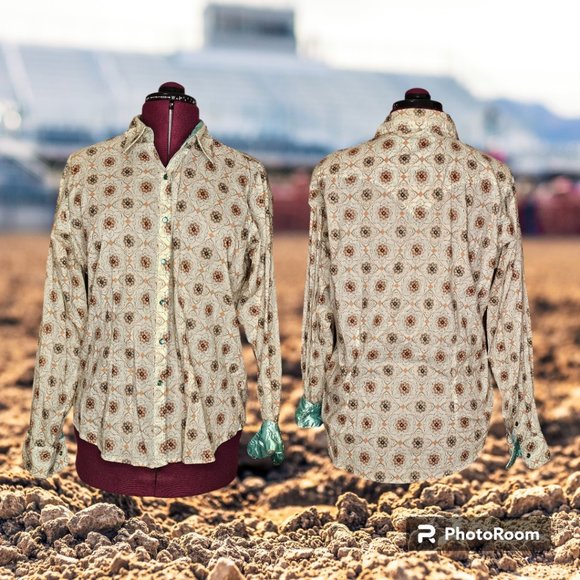 Wrangler Tops - Twenty X by Wrangler Western Rodeo Shirt Women's Cowgirl Tailored Fit Size‎ XL